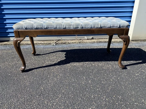 Ethan Allen Queen Anne Tufted Long Bench Cover