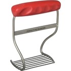Pie Blender Pastry Cutter with Stainless Steel Blades, Ergonomic Handle, Red