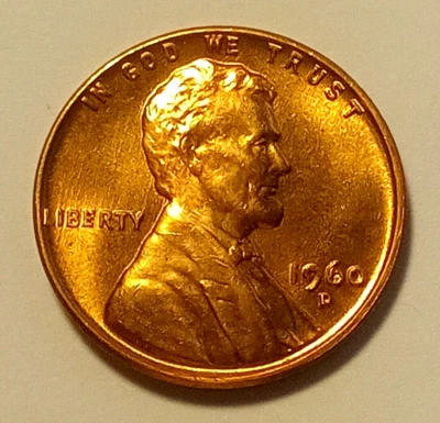 1960-D/D  RPM Small Date/Large Date DDO Lincoln Cent - GEM BU orig. MS RED! - Image 1 of 4