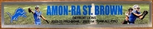AMON-RA ST. BROWN DETROIT LIONS  FULL COLOR NAME PLATE - Picture 1 of 1