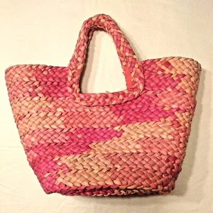 Bolso de mano Bijoux Termer cesta de paja rosa - Imagen 1 de 6