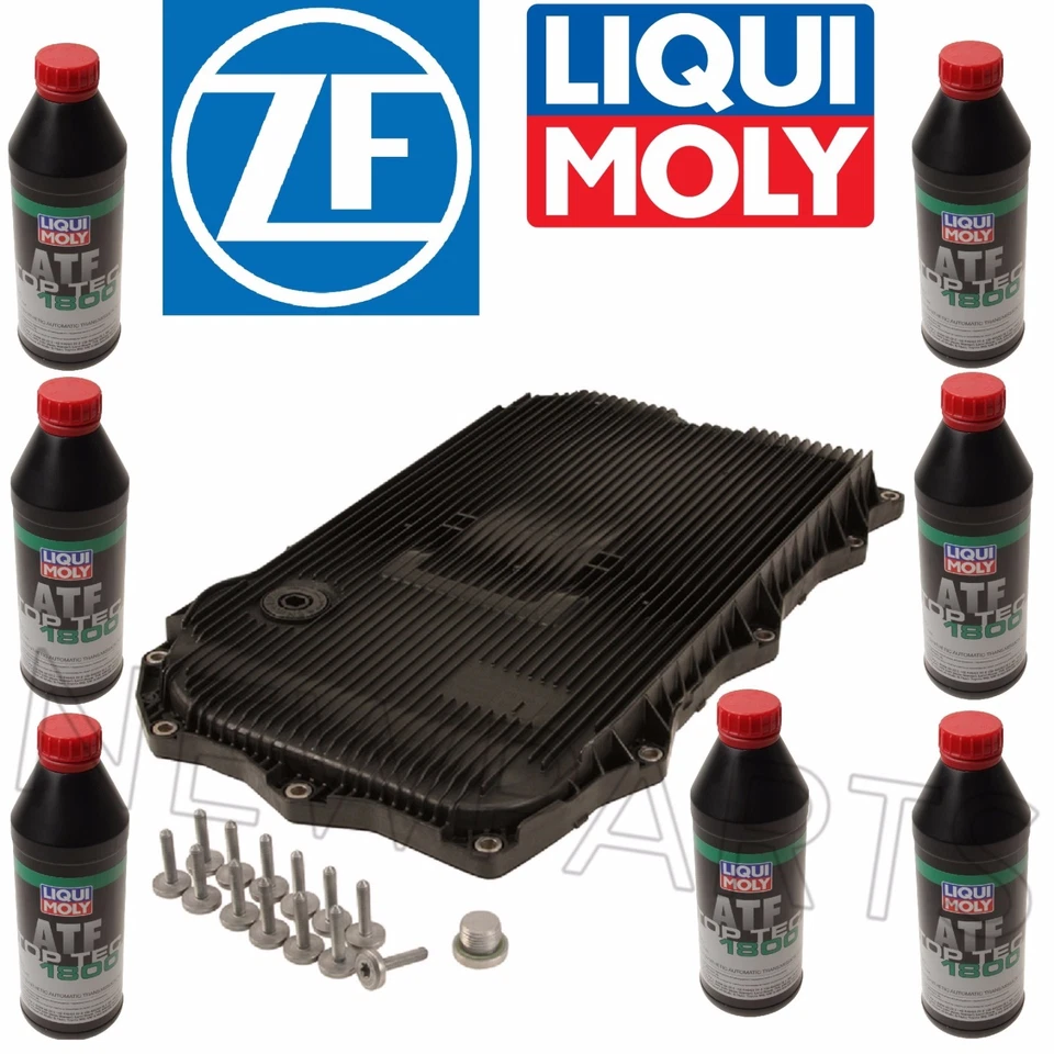 For BMW Auto Trans Service Kit Oil Pan & Filter Kit Gasket Plugs 7L Fluid ATF - Image 1 of 3