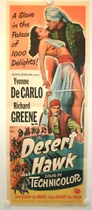 YVONNE DECARLO • DESERT HAWK • 1950 • INSERT • Folded • Original - Picture 1 of 2