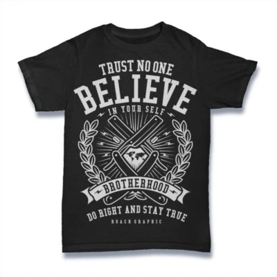 Trust No One T-Shirt. 100% Cotton Premium Tee NEW - Image 1 of 2