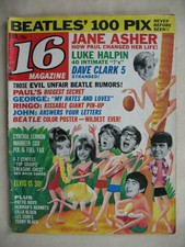 16 Magazine February 1965 -John~George~Mick~Dave Clark~Others  Cover