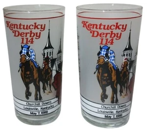 Juego De 2 Vasos Julep Kentucky Derby Como Nuevos 1988 De Colección 12 FL OZ Churchill Downs - Imagen 1 de 13