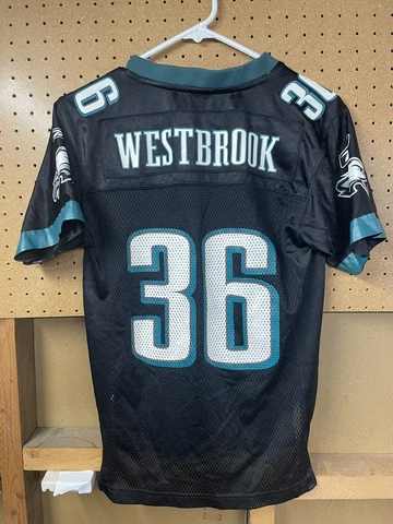 Philadelphia Eagles Brian Westbrook #36 NFL Reebok Black Jersey Youth Medium Cover