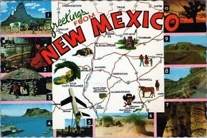 Greetings Postcard Albuquerque New Mexico to Mass 1979 Posted - Picture 1 of 2