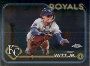 2024 Topps Chrome #120 Bobby Witt Jr. MLB Baseball Trading Card Kansas Royals - Bild 1 von 1
