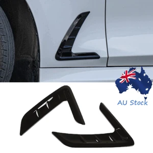 2Pcs For 2020-2021 BMW 3 Series G20 Side Body Air Outlet Cover Trim Gloss Black - Picture 1 of 16