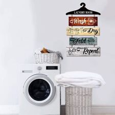 11'' Laundry Room Wooden Decorative Wood Wooden Hanging Wall Art  Hotel