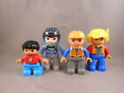 Rare Bundle LOT of 4 LEGO Duplo mini figures Boy Hunter Construction & Miles TTA