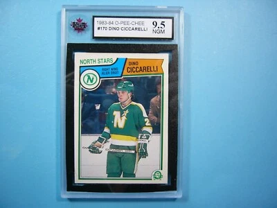1983/84 O-PEE-CHEE NHL HOCKEY CARD #170 DINO CICCARELLI KSA 9.5 NGM SHARP+ OPC - Image 1 of 2