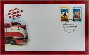 2017 Australia Post first day cover - Trans-Australian Railway - Picture 1 of 2