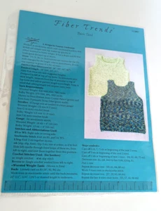 Vintage Fiber Trends Gentle Basic Tank Pattern LL480 by Lauren Lindeman 2004 - Imagen 1 de 2