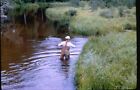 3 Vintage 35Mm Slides 1965 Man Wearing Waders Fishing