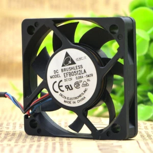 DELTA 5cm 5010 EFB0512LA 12V 0.08A Chassis Cooling Industrial Fan Small Quiet - Picture 1 of 5
