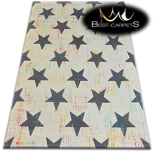 TRENDY Thick Carpets STYLISH STARS MODERN RUG 'SCANDI' CHEAP Carpet - Picture 1 of 1