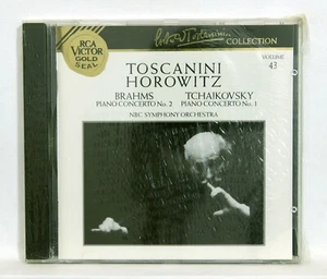HOROWITZ, TOSCANINI - BRAHMS & TCHAIKOVSKY piano concertos RCA CD STILL SEALED - Picture 1 of 2