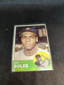 1963 Topps Baseball #428 Carl Boles San Francisco Giants Rookie