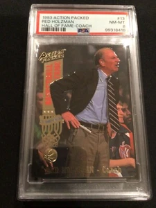 RED HOLZMAN~1993 Action Packed HOF ~ PSA 8 Nm-MINT - Picture 1 of 3