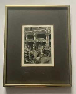 Vintage Flower Market Etching Framed Gallery Wall - Picture 1 of 11