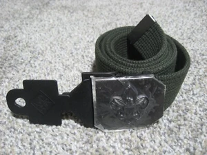 Official BSA Boy Scout EAGLE Adult M/L 42" Olive Green Uniform Belt NEW! - Picture 1 of 6