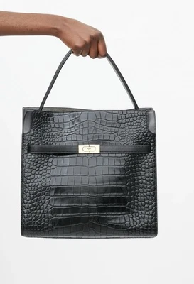 Bolsa tote TORY BURCH Lee Radziwill couro multicolorida usada - Imagem 1 de 4