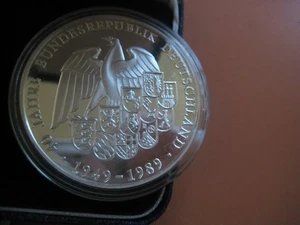 1989 Berlin Wall Fall German Reunification Silver Medal City Of Encounters Coin - Picture 1 of 2