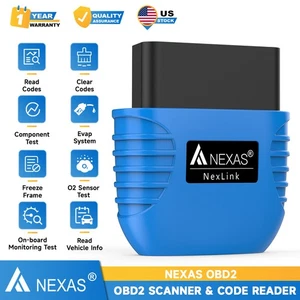 NEXAS NexLink Bluetooth OBD2 Scanner Auto Diagnostic Code Reader for Android IOS - Picture 1 of 10