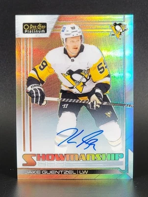 2023-24 O-Pee-Chee Platinum Showmanship Rainbow Auto #S-18 Jake Guentzel - Image 1 of 2