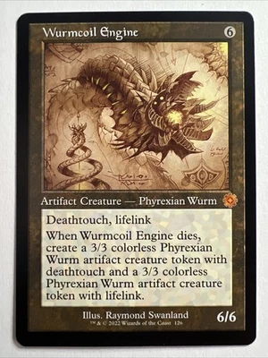 MTG Wurmcoil Engine - Retro Schematic NM-Mint The Brothers' War: Retro Frame Art - Image 1 of 2