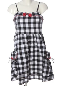 ICHI Vestido tipo overol Mujeres Vestido Talla EU 36 negro-blanco-rojo - Imagen 1 de 5