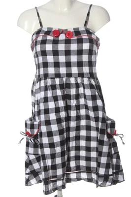 ICHI Vestido tipo overol Mujeres Vestido Talla EU 36 negro-blanco-rojo - Imagen 1 de 4