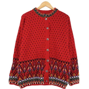 Vintage Dale of Norway Nordic Jumper Sweater Fair Isle Women Ac5 Size L - Picture 1 of 8