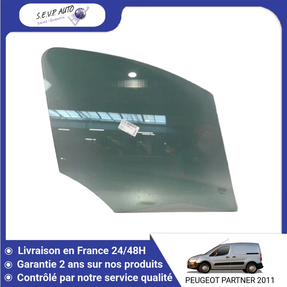 🇫🇷 GLACE PORTE AVD PEUGEOT PARTNER TEPEE 2008- ➤9202L6 ♻️ - Photo 1/1