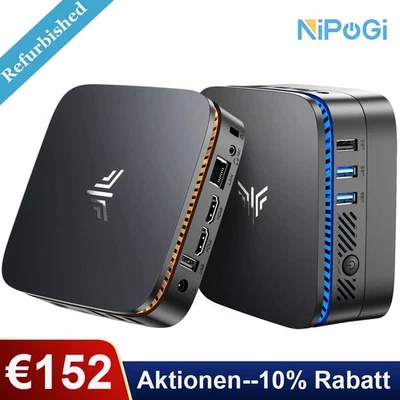 NiPoGi AK1PLUS 4K Mini PC Intel 12th Gen N100 16GB DDR4 RAM 512GB ROM Windows 11 - Bild 1 von 4