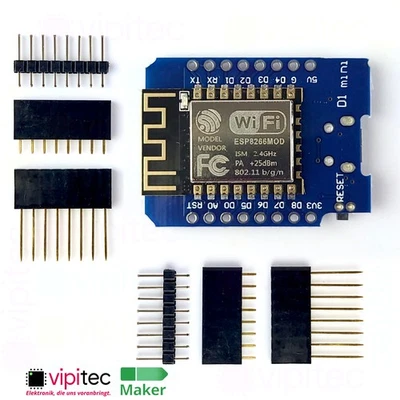D1 Mini ESP8266 Board | Micro-USB USB-C | Arduino kompatibel WLAN CH340 Modul - Bild 1 von 4