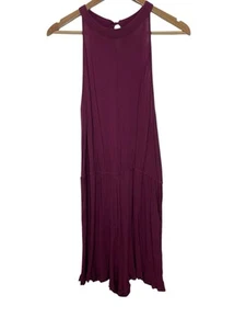Mossimo Supply Co. Womens Sleeveless Sundress Casual Romper Burgundy Size Medium - Picture 1 of 9