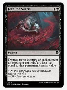 Feed The Swarm #134 OTC Magic Card in a Protective Sleeve NM - Picture 1 of 4