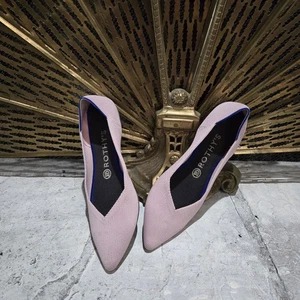 Rothys Größe 9 "The Point" Blütenblatt rosa spitz zulaufende Ballerinas Slipper Schuhe - Bild 1 von 9