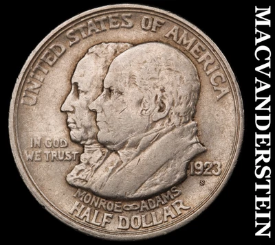 1923-S Monroe Doctrine Commemorative Half Dollar - Scarce  Better Date  #G1524 - Image 1 of 2