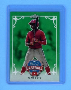 Juan Soto Mets 4/10 2019 Leaf Best of Baseball Green #BB-JS1 - Picture 1 of 2