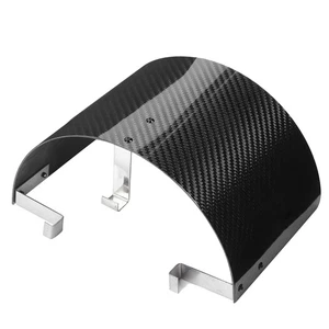 Ι Carbon Fiber Air Intake Cone Cover Air Filter Heat Shield Universal Auto - Picture 1 of 12