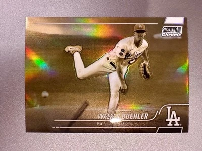 2022 Topps Stadium Club Walker Buehler SP Gold Minted Chrome Refractor #122 - Image 1 of 2