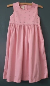 Vintage LAURA ASHLEY girl's dress Mother and Child Collection 8 yrs pink cotton - Picture 1 of 12