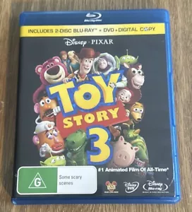 Toy Story 3 Blu-ray + DVD Animated Movie Region Free - 4 Disc Set Disney Pixar - Picture 1 of 4