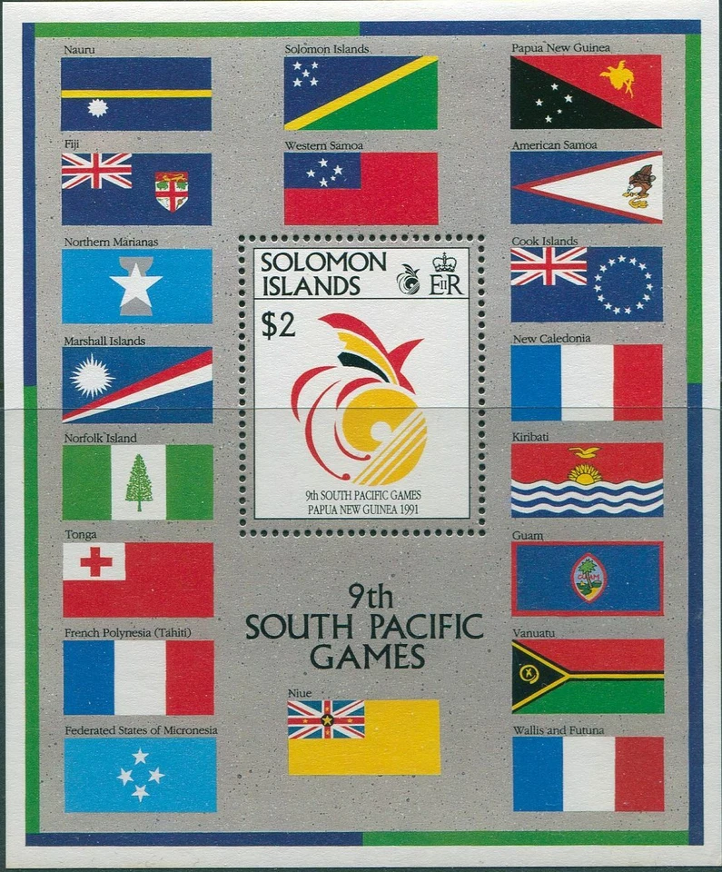 Solomon Islands 1991 SG702 South Pacific Games MS MNH - Image 1 of 1