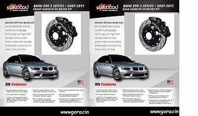 Kit de frenos Wilwood BMW 128i,135i,,325i,328i,330i,335i,14" rotores perforados, negro Foto 1 de 3