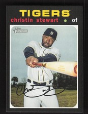 2020 Topps Heritage   Christin Stewart #85 Detroit Tigers